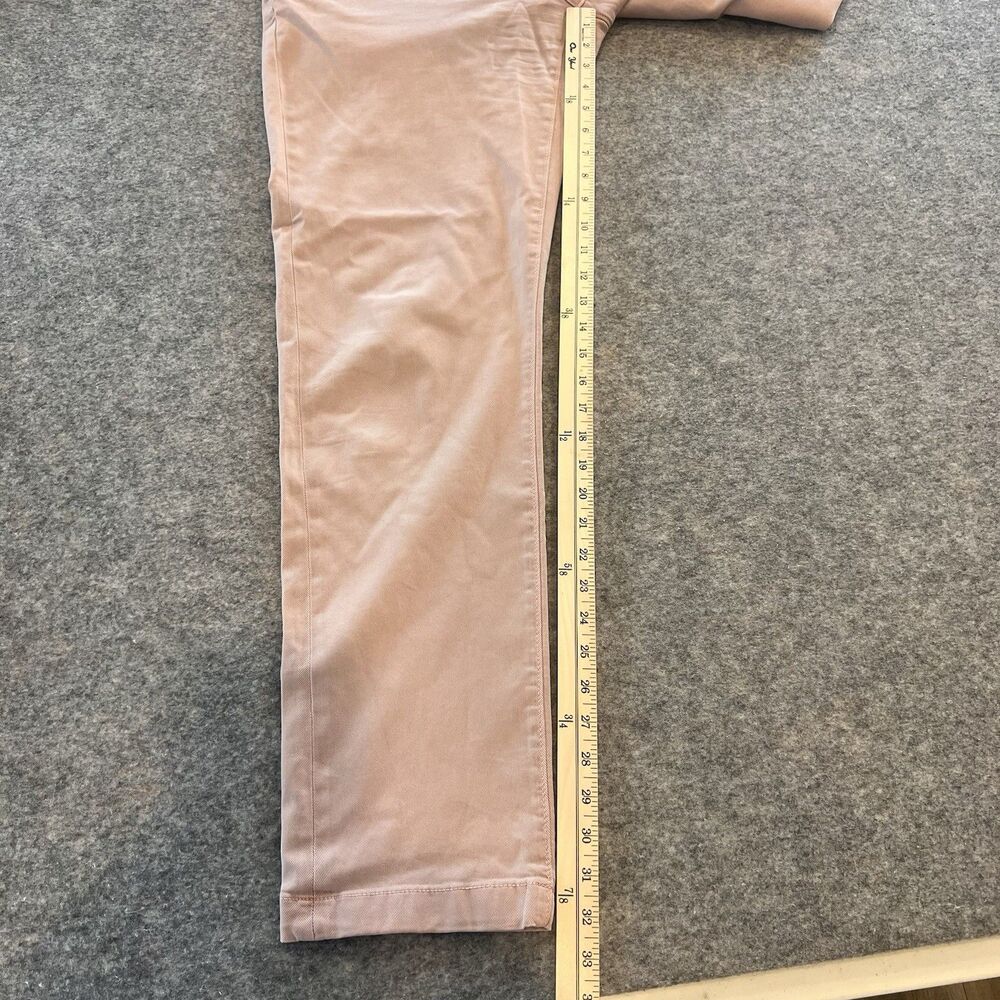 Faherty Coastline Premium Chino Tailored Fit Pants Dusty Rose Pink Mens 33x32 - Picture 2 of 11
